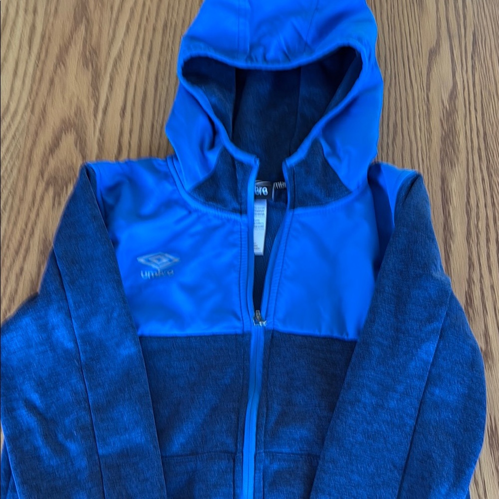 Umbro Kids Two-Tone Blue Hoodie